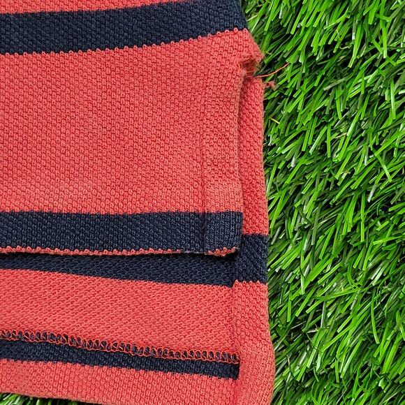 Ralph-Lauren Stripes Polo Shirt 2XL 25x32 Faded Red - Picture 15 of 15